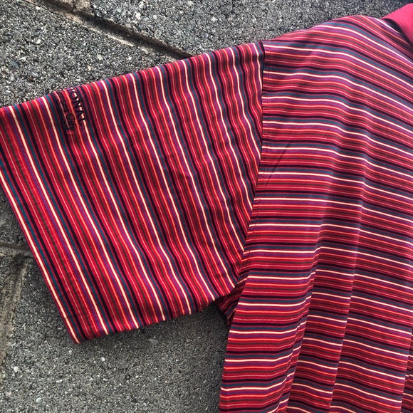 Fairway And Greene Red Stripe Golf Shirt Size L - Picture 5 of 6